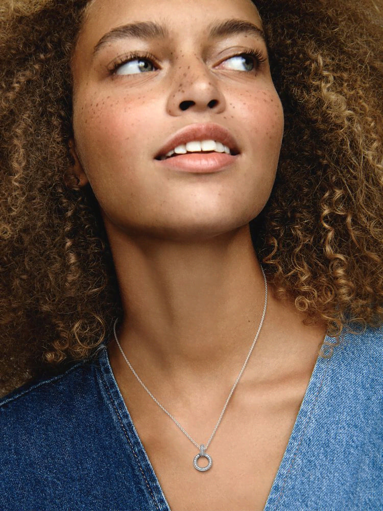 Double Circle Pendant & Necklace