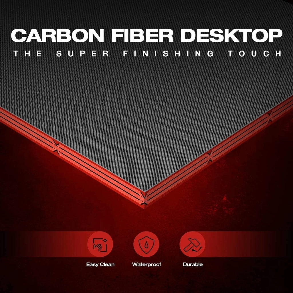 L-Shaped Gaming Computer Desk With Removable Monitor Stand, 51.3 in x 19.8 in x 29 in
