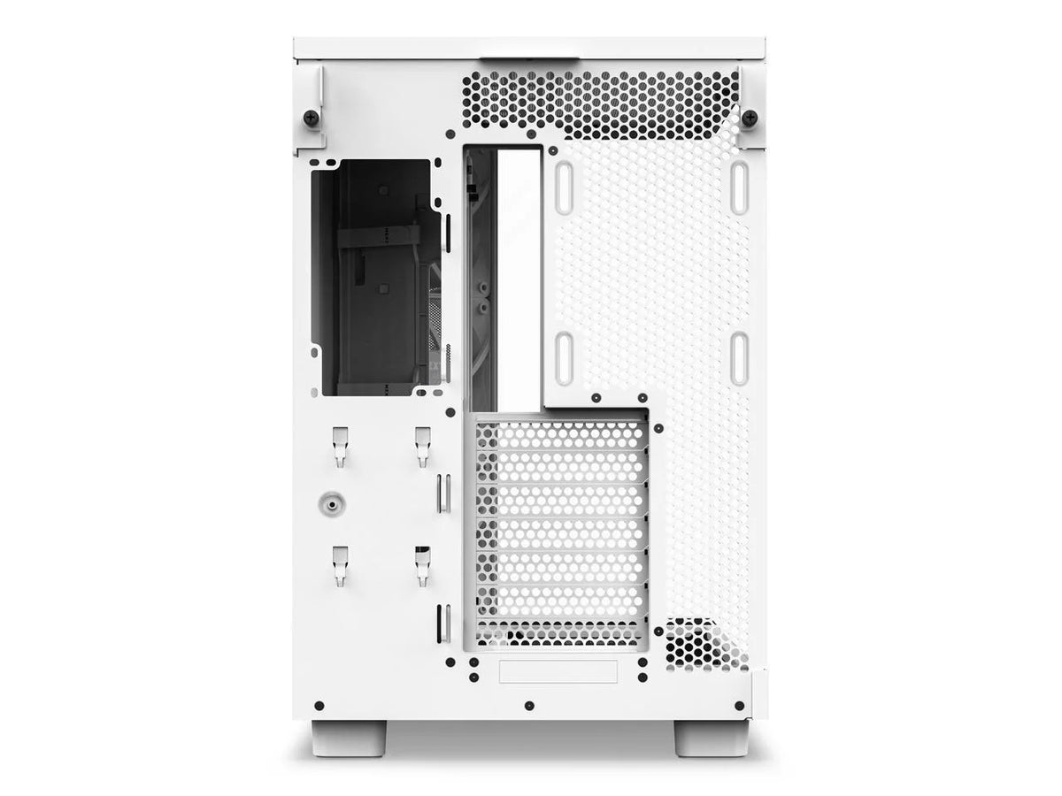 NZXT H6 Flow Compact Dual-Chamber Mid-Tower Airflow Case, White - CC-H61FW-01