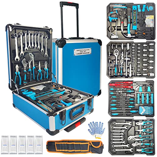 799pcs Household Tool Set With Aluminum Trolley Case