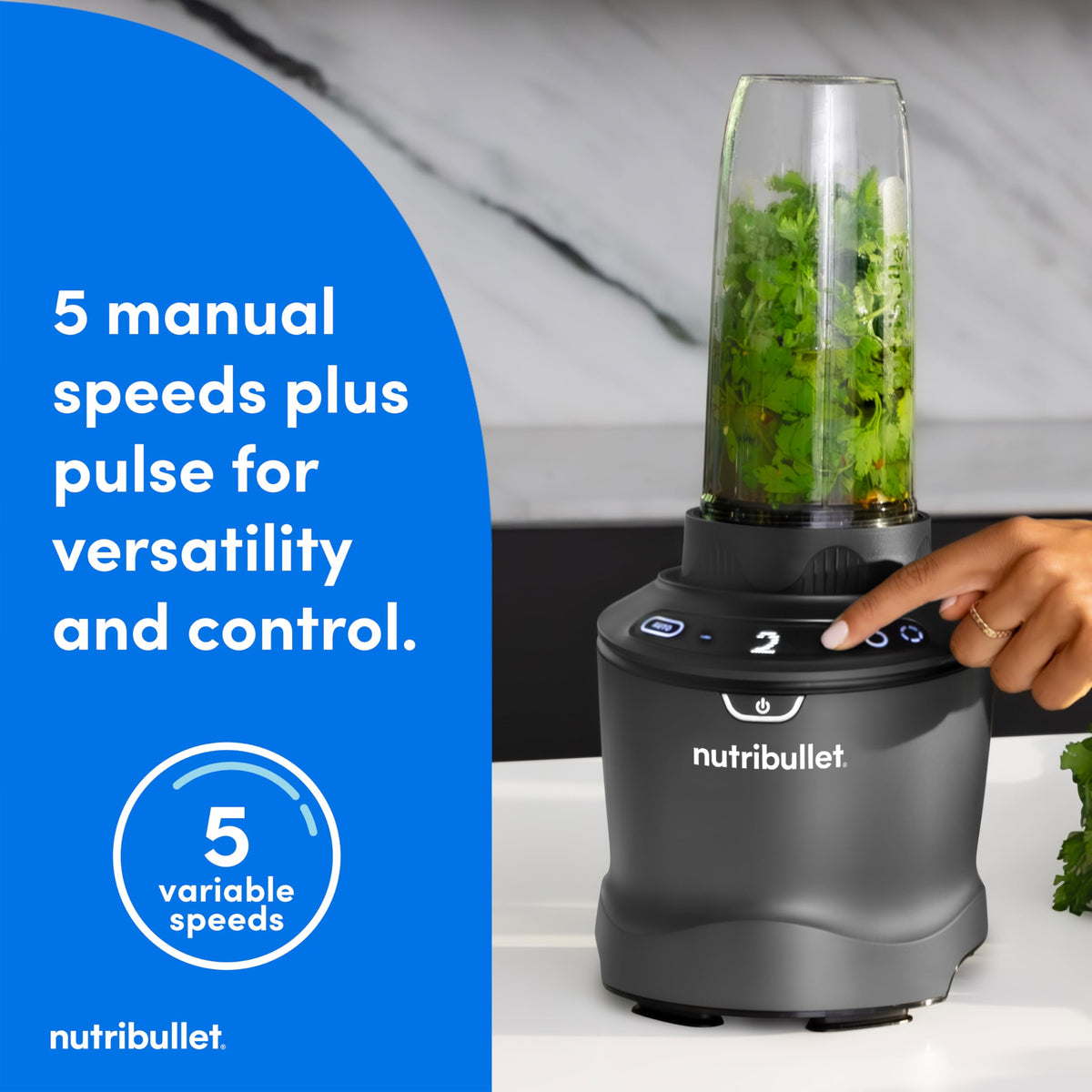 1400-Watt Multi-Function Countertop Blender Combo, 64 oz Pitcher, 32 oz And 24 oz Cups, Gunmetal-Gray