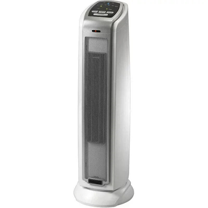 Oscillating Ceramic Tower Heater, Silver - 1500W