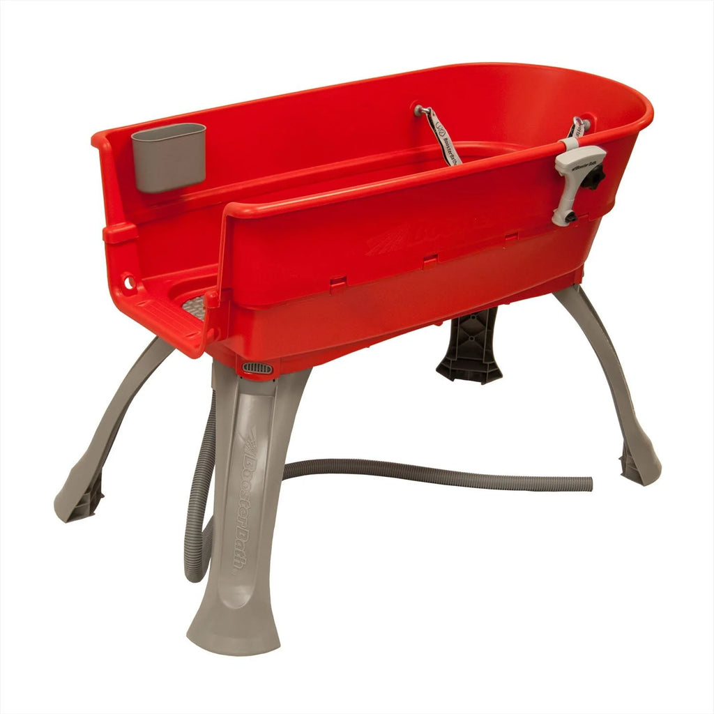 Booster Bath Large Elevated Pet Bathing Tub With Teal Steps Combo - 45 in x 21.25 in x 15 in