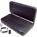 Rugged Ridge Fixed Rear Bench Seat, Black Vinyl - 13461.01
