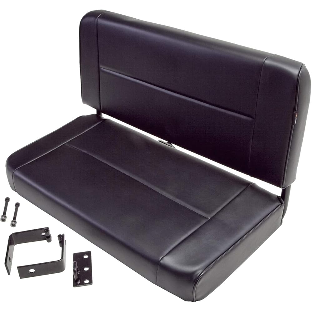 Rugged Ridge Fixed Rear Bench Seat, Black Vinyl - 13461.01