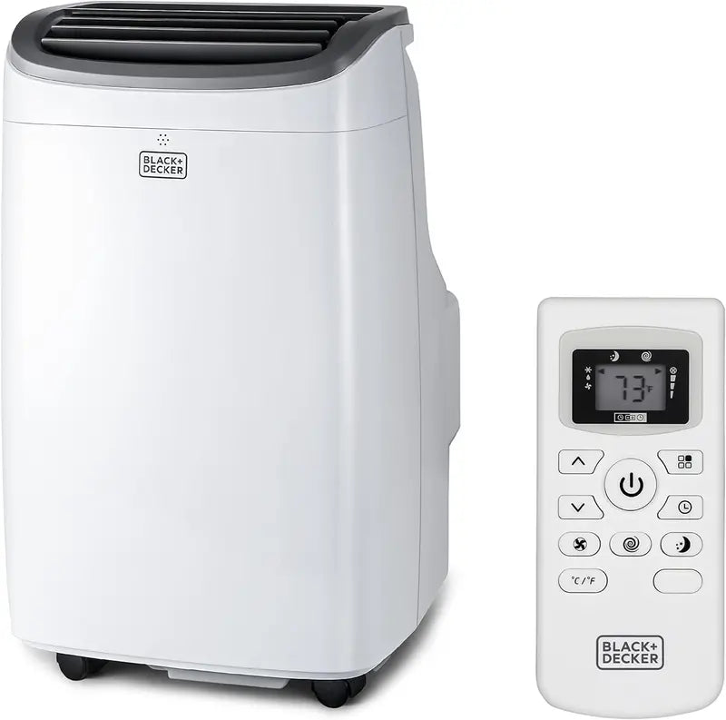 BLACK+DECKER Portable Air Conditioner 8,000 BTU, Up To 350 Sq. Ft. With Remote Control