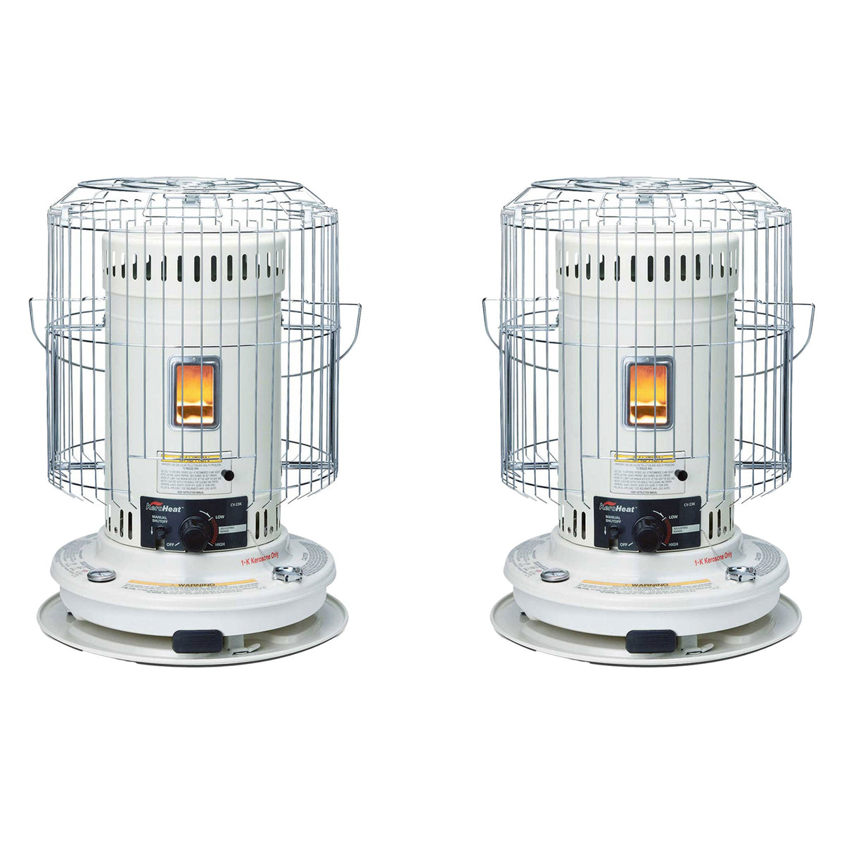 Indoor Outdoor Convection Kerosene Heater, 23,500 BTU, 2 Pack