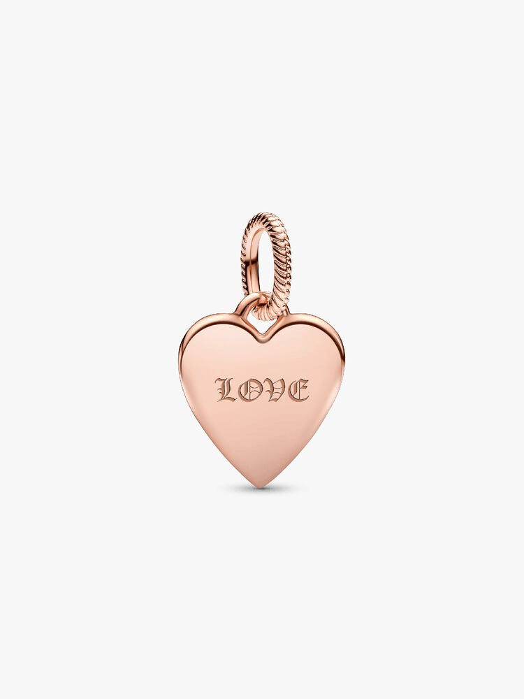 Engravable Heart Tag Pendant