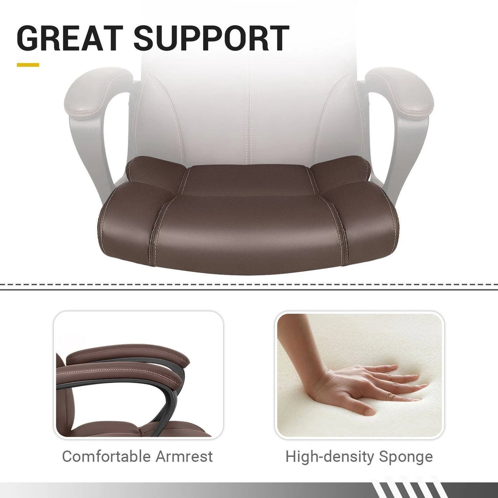 Mid-Back Ergonomic Swivel Office Chair - Black