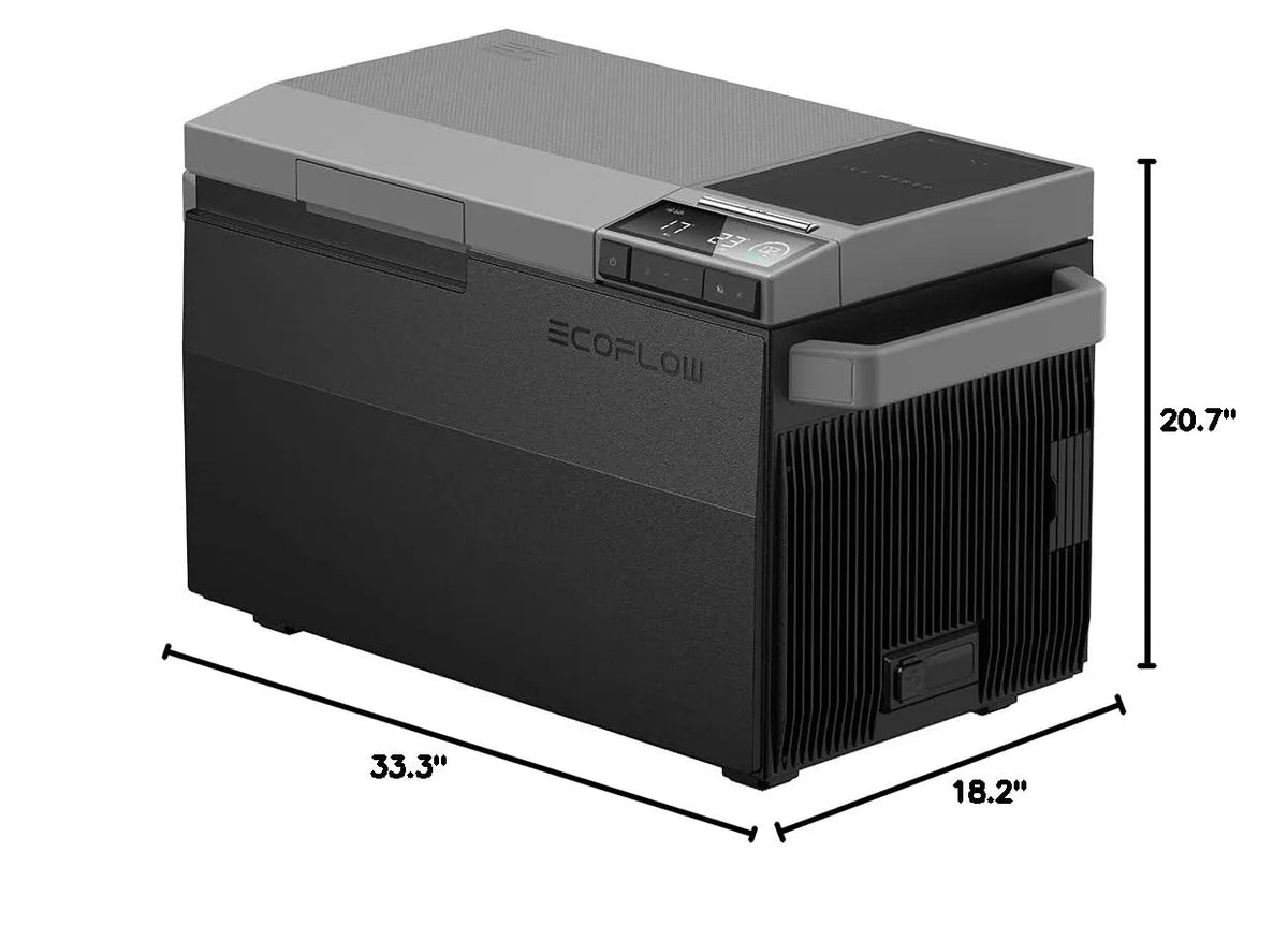 EF ECOFLOW GLACIER Portable Refrigerator 40 Qt (38L) Dual Zone With Ice Maker - GLACIER