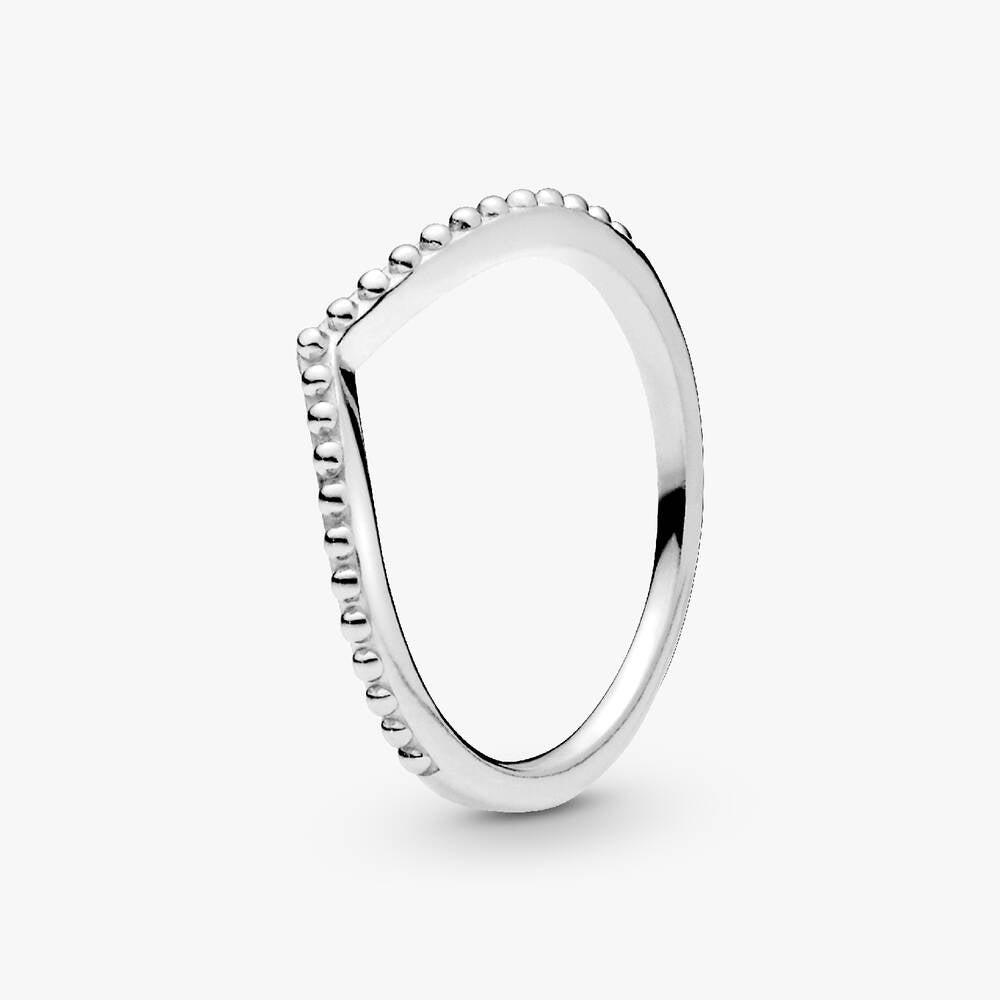 FINAL SALE - Beaded Wishbone Ring