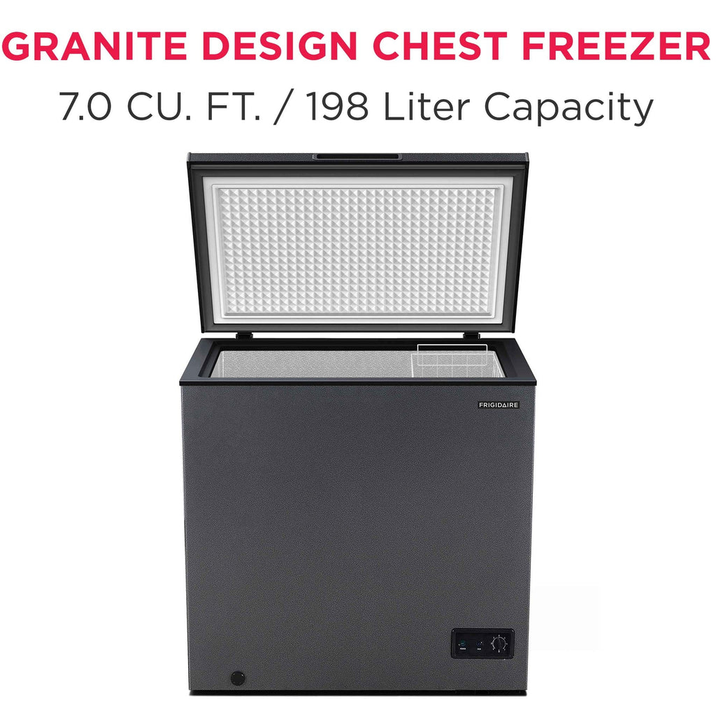 Frigidaire Chest Freezer, 5.0 Cu. Ft., Black Granite Design