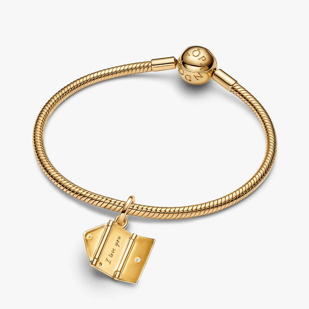 Engravable & Openable Envelope Dangle Charm