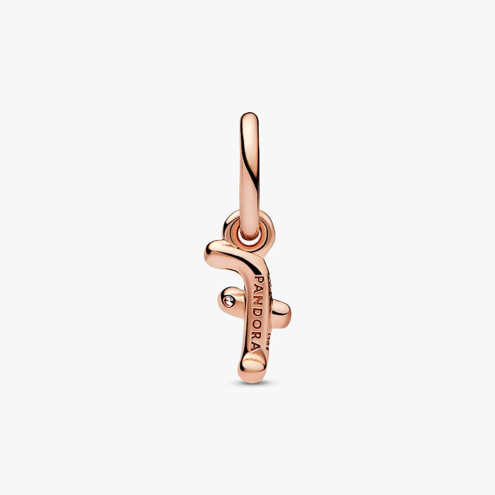 FINAL SALE - Letter F Script Alphabet Dangle Charm