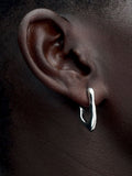 Organically V-shaped Open Hoop Earrings