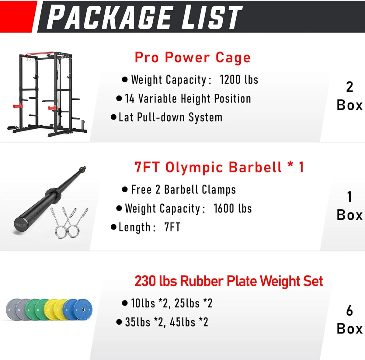 Sportsroyals Power Cage With Lat Pulldown, Black - Power Cage