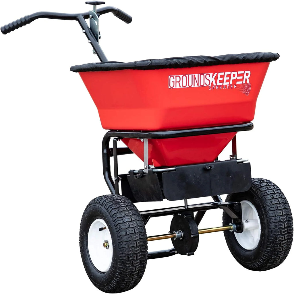 Buyers Products Company Walk-Behind Push Spreader, 100 Pound Capacity - 3039632R