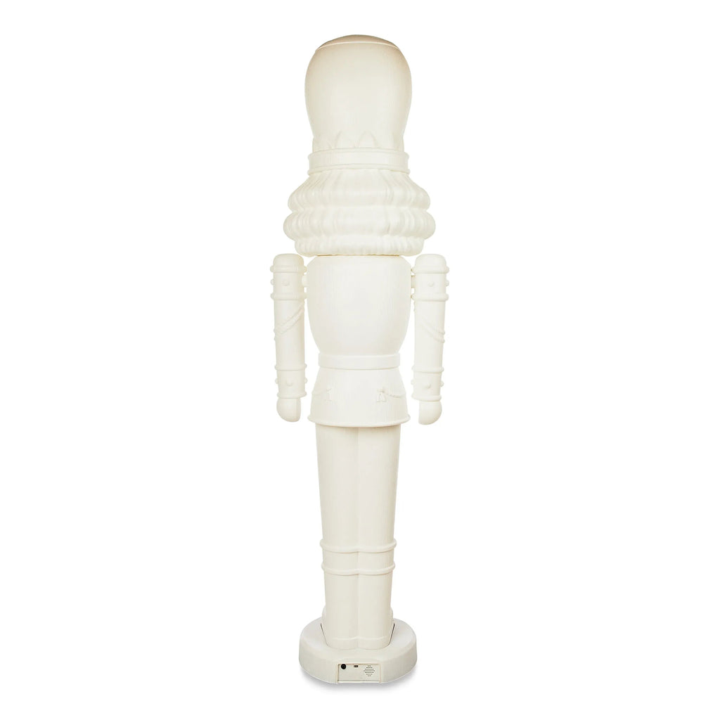 75-Inch Animated White Nutcracker Blow Mold