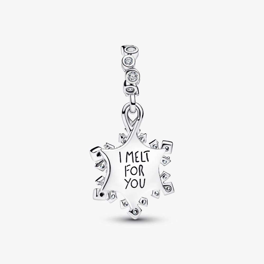 Opalescent Snowflake Double Dangle Charm