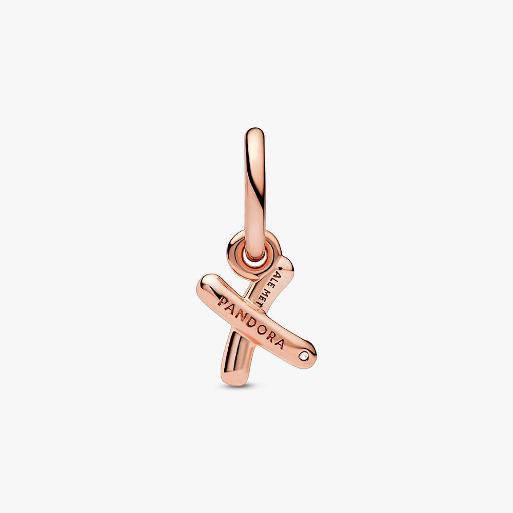 FINAL SALE - Letter X Script Alphabet Dangle Charm