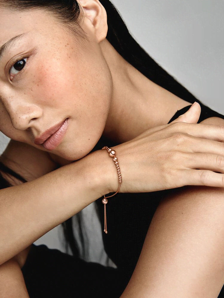 FINAL SALE - String of Beads Slider Bracelet