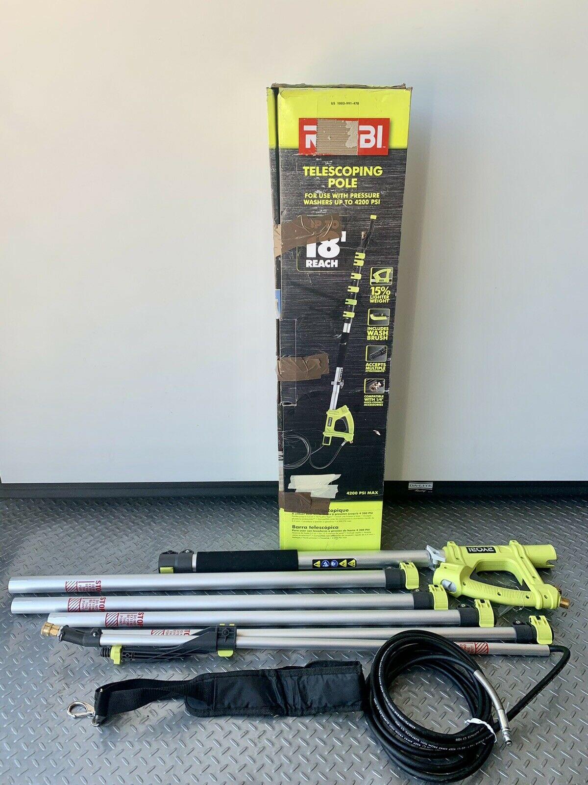 Ryobi 18 ft. Pressure Washer Extension Pole Up To 4200 PSI - RY31EP26
