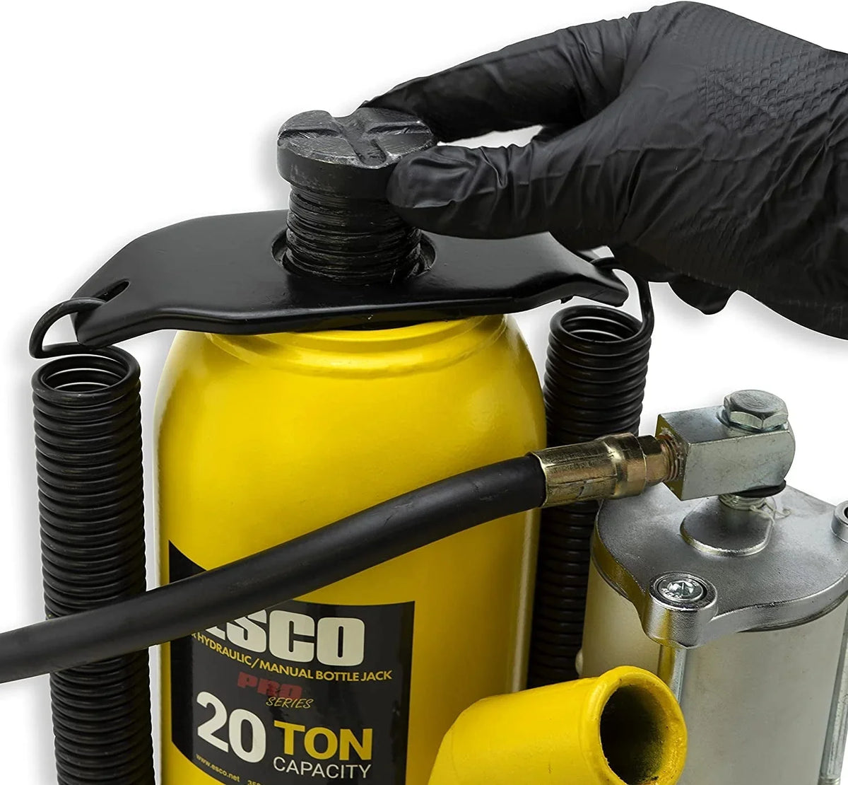 ESCO 30 Ton Pro Series Air Hydraulic Bottle Jack - 10383
