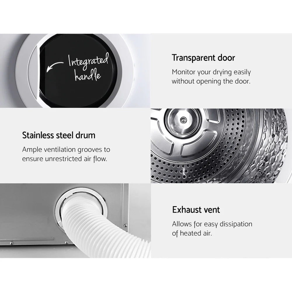 Devanti Vented Tumble Dryer 7kg - White