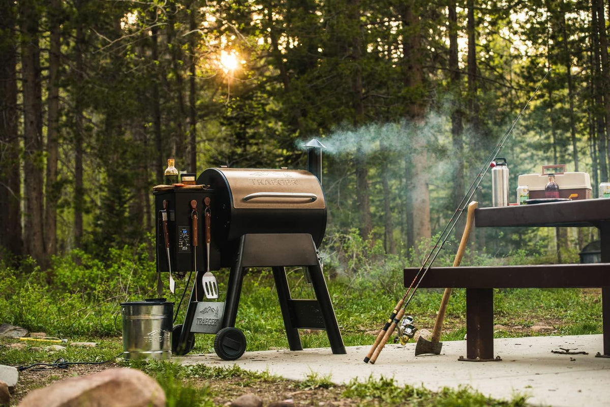 Traeger Pro Series 22 Wood Pellet Grill And Smoker, Bronze - TFB57PZBO