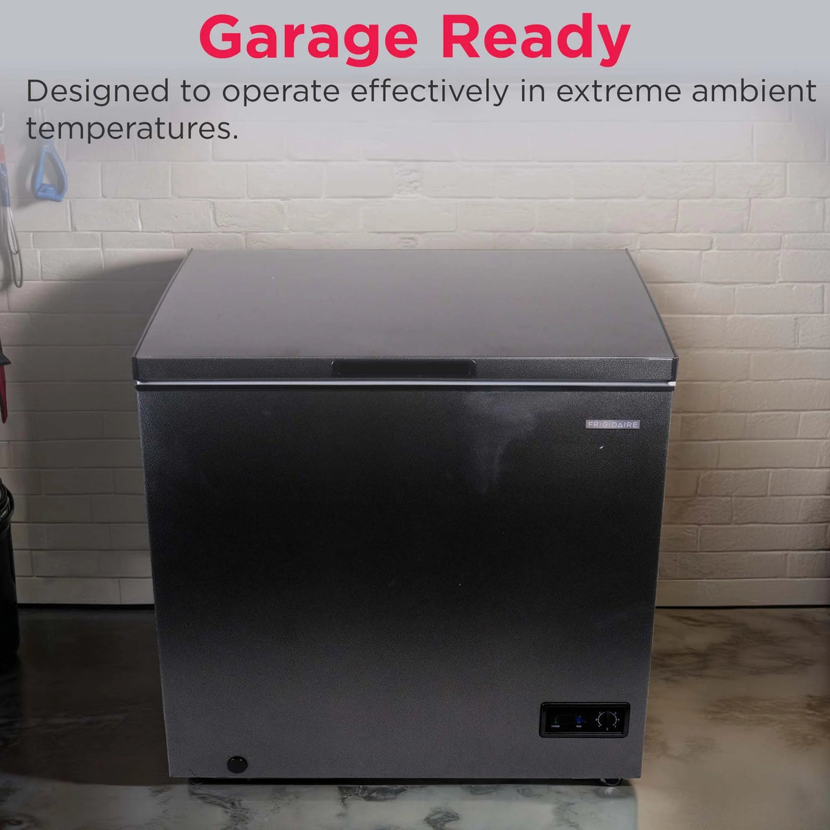Frigidaire Chest Freezer, 5.0 Cu. Ft., Black Granite Design