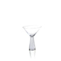 Martini Glasses 10 Ounce, 6.25 Inch Tall, Set Of 4 - Hammered Stem