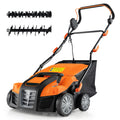 2-In-1 16-Inch 15A Corded Electric Scarifier And Lawn Dethatcher