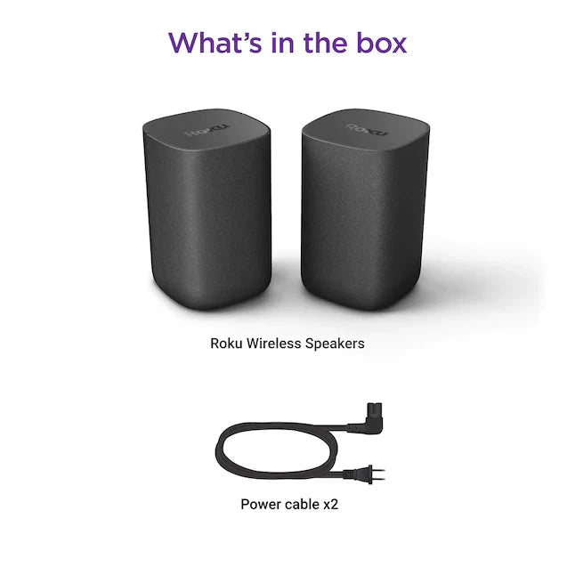 Roku Wireless Speakers 6.1-in 80-Watt Set Of 2