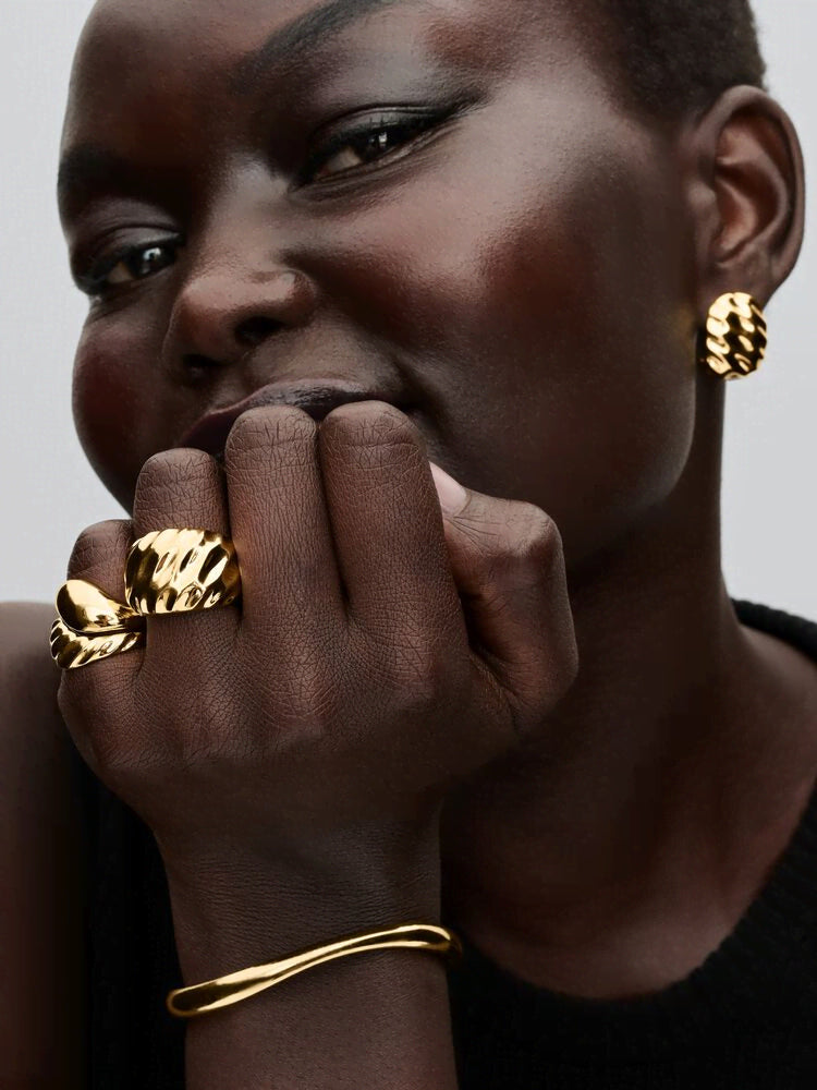 Rippled Statement Ring