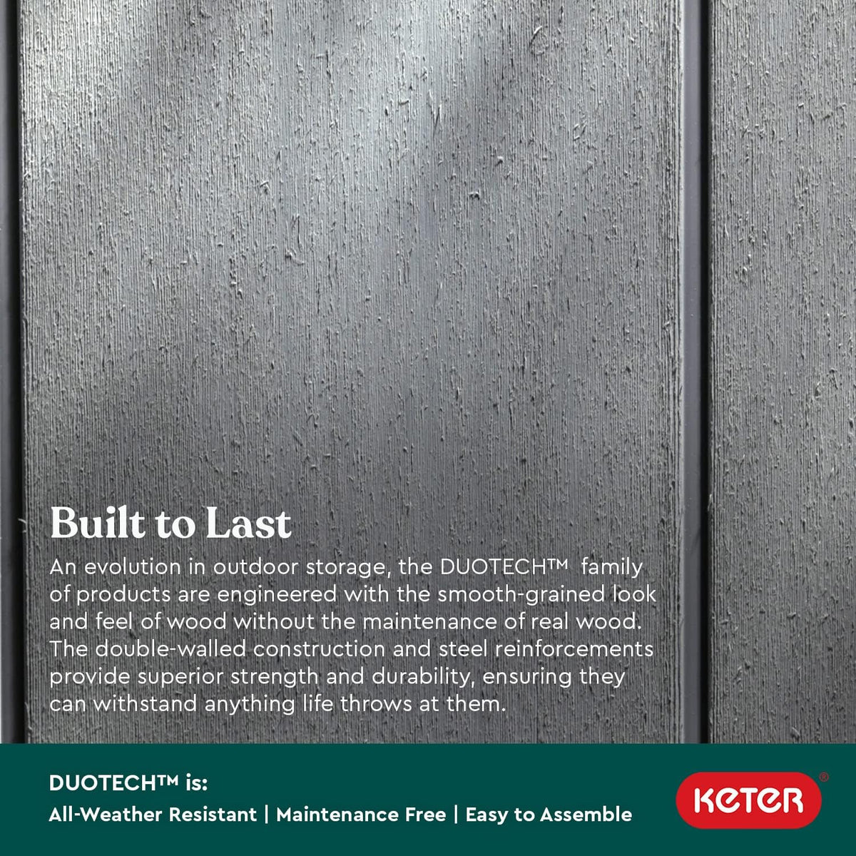 200 Gallon Resin Deck Box, 59.7 in L x 28.5 in W x 35.4 in H