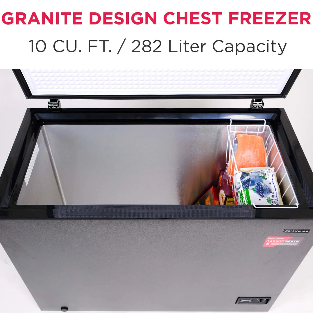 Frigidaire Chest Freezer, 5.0 Cu. Ft., Black Granite Design