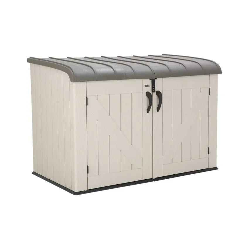 Lifetime Horizontal Storage Shed, Tan, 75 Cubic Feet - 60170