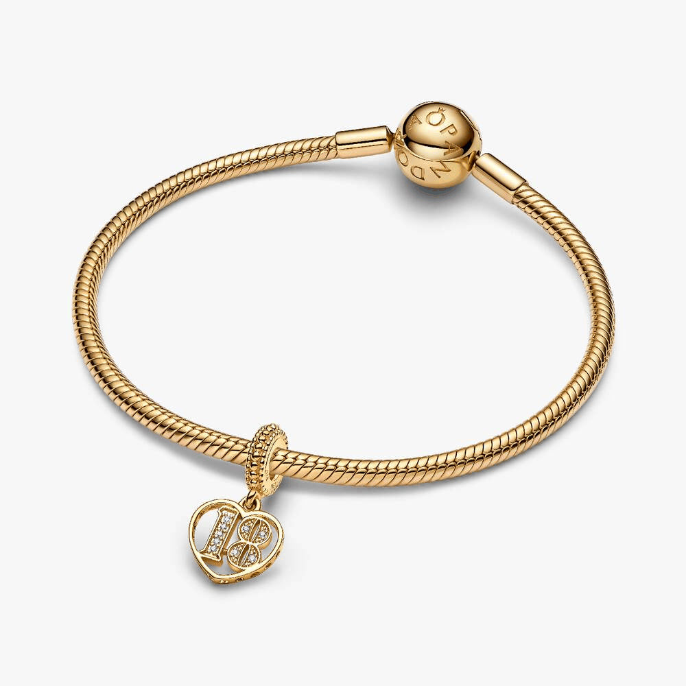 18th Celebration Dangle Charm