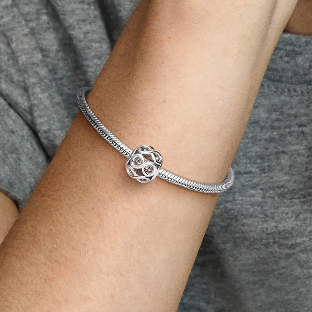 Openwork Infinity Charm