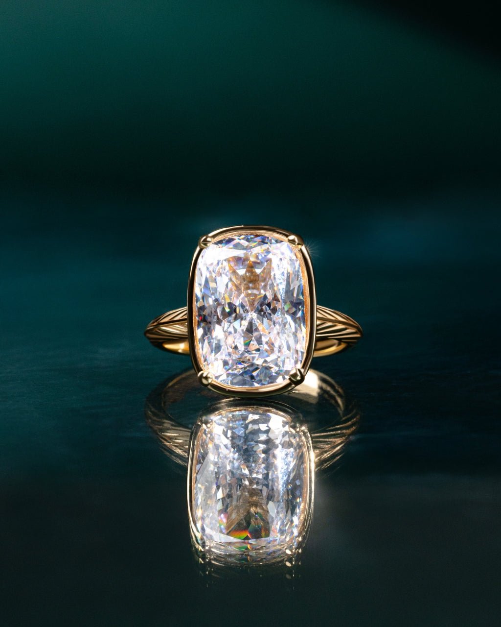 Elongated Cushion Cocktail Ring - view 5