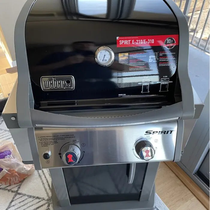 Weber 2-Burner Propane Gas Grill With Cabinet - E-210
