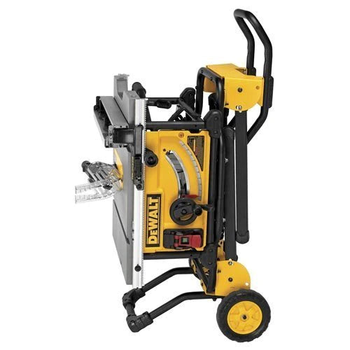 10 in 15A Table Saw With Rolling Stand - 32-1/2 in Rip Capacity Portable Jobsite Saw