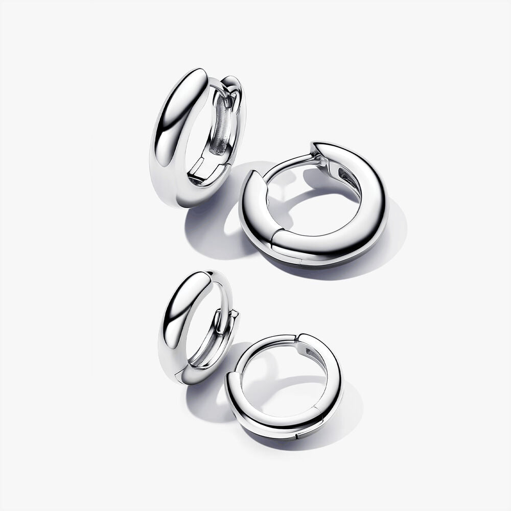 PANDORA ESSENCE Round Hoop Earring Stack