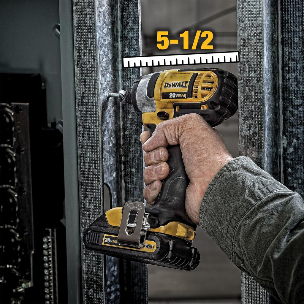 20V MAX Cordless Drill And Impact Driver Power Tool Combo Kit With 2 Batteries And Charger