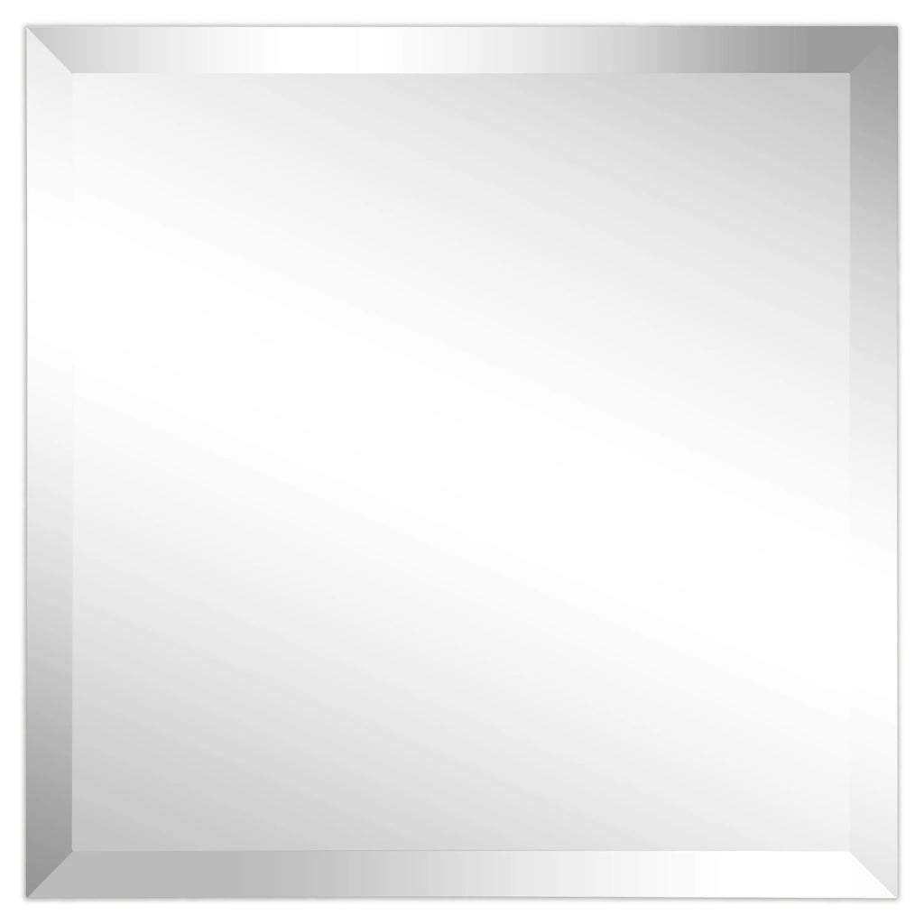 Frameless Beveled Prism Wall Mirror - Clear