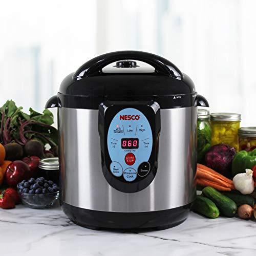 NESCO Smart Pressure Canner And Cooker, 9.5 Quart, Stainless Steel - NPC-9