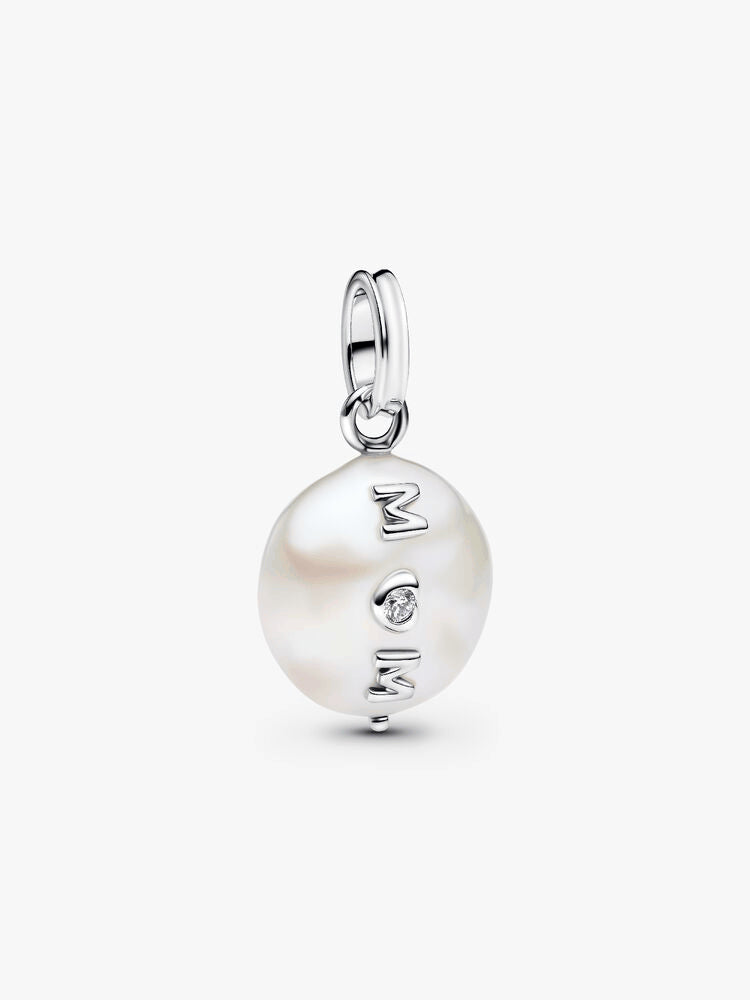 Treated Freshwater Cultured Baroque Pearl Mom Dangle Charm