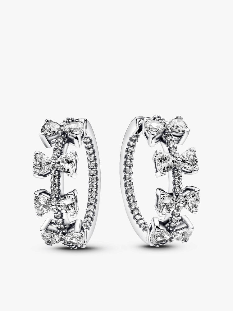 Sparkling Bow Stackable Earring Set