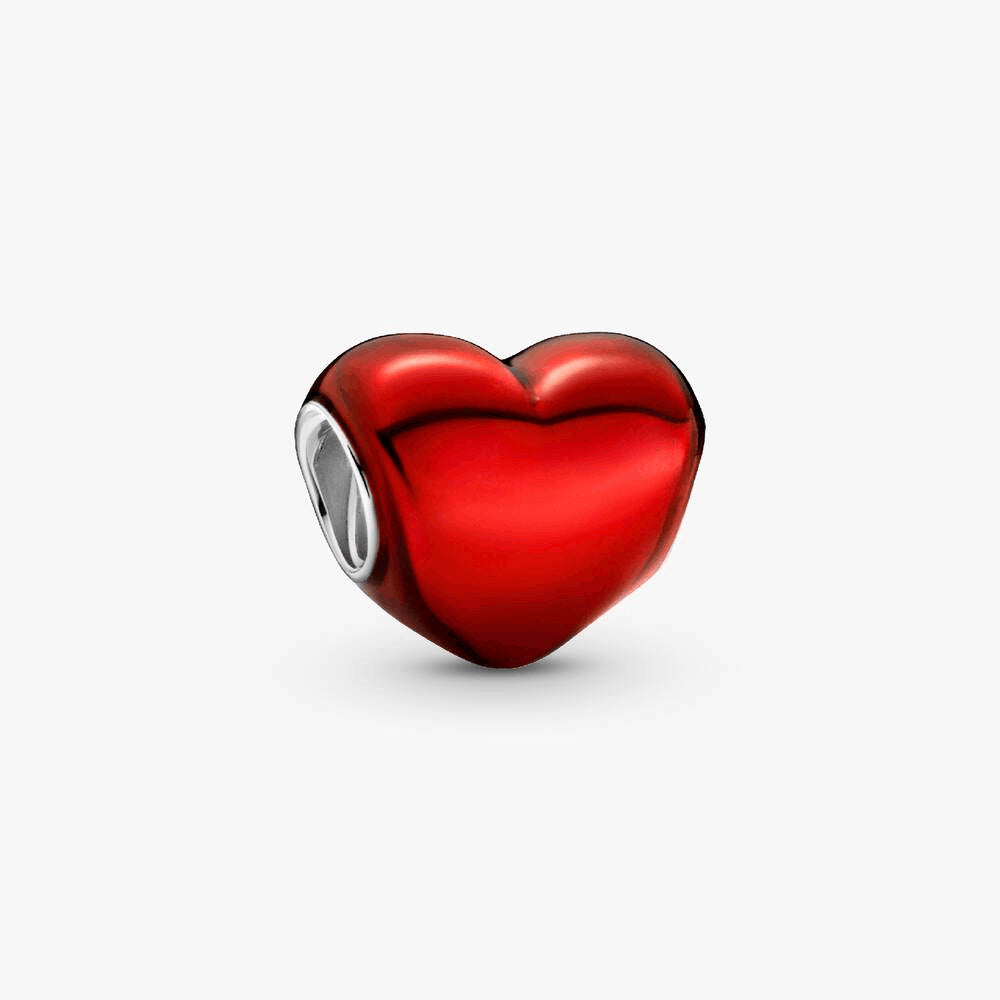FINAL SALE - Metallic Red Heart Charm