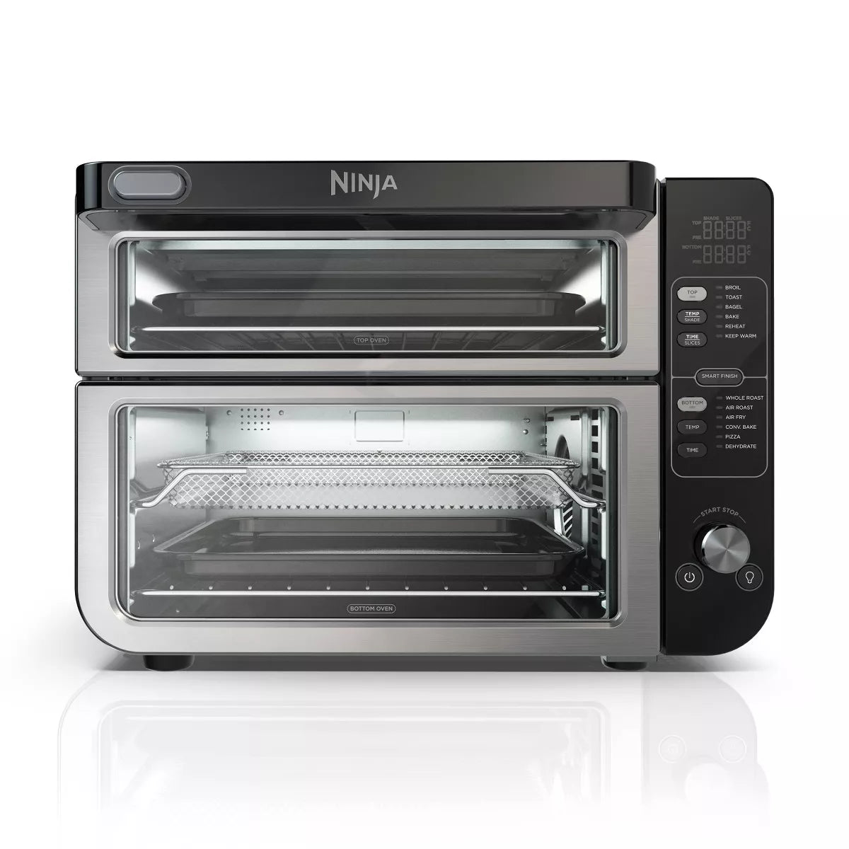 Ninja 12-in-1 Double Oven With FlexDoor, Rapid Top Oven, Convection And Air Fry Bottom Oven - DCT401